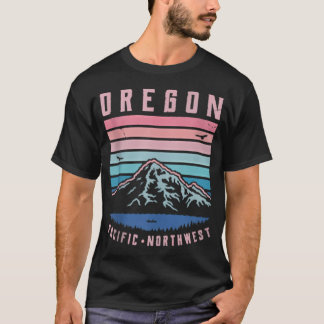Oregon Retro Mountain Home State Vintage Portland T-Shirt