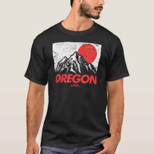 Oregon Retro Vintage Mountains & Outdoors Wilderne T-Shirt