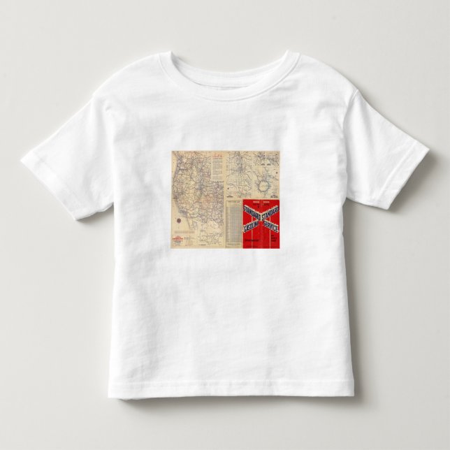 Oregon road map toddler T-Shirt (Front)