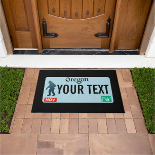 Oregon Sasquatch License Plate Doormat
