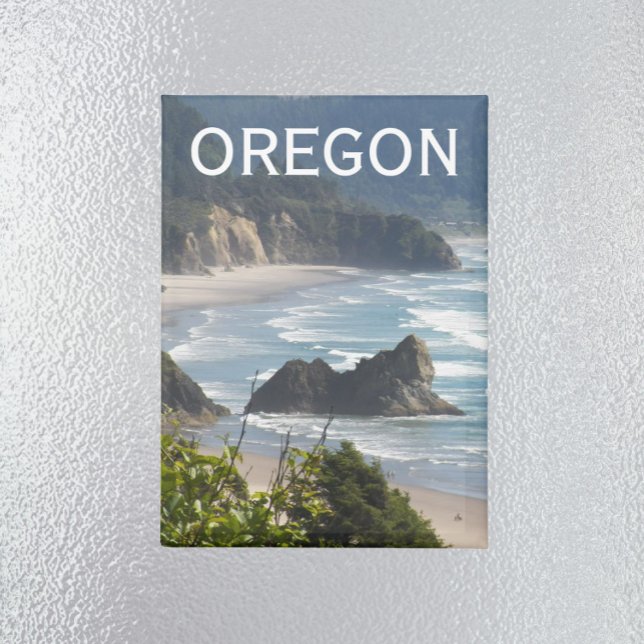 Oregon Scenic Coastline Seascape Magnet (In Situ Fridge)