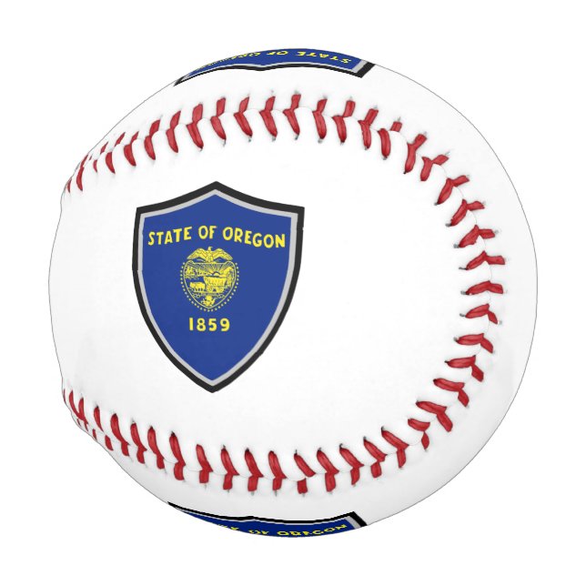 Oregon shield flag baseball (Front Right)