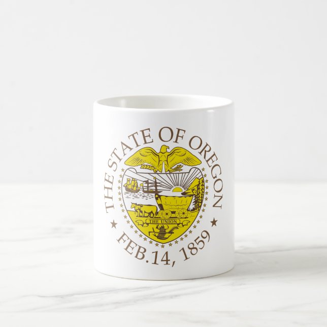 Oregon sign coffee mug (Center)
