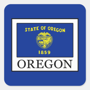 Oregon Square Sticker
