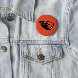 Oregon State Beavers Beaver Head 6 Cm Round Badge