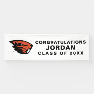 Oregon State Beavers Beaver Head Banner