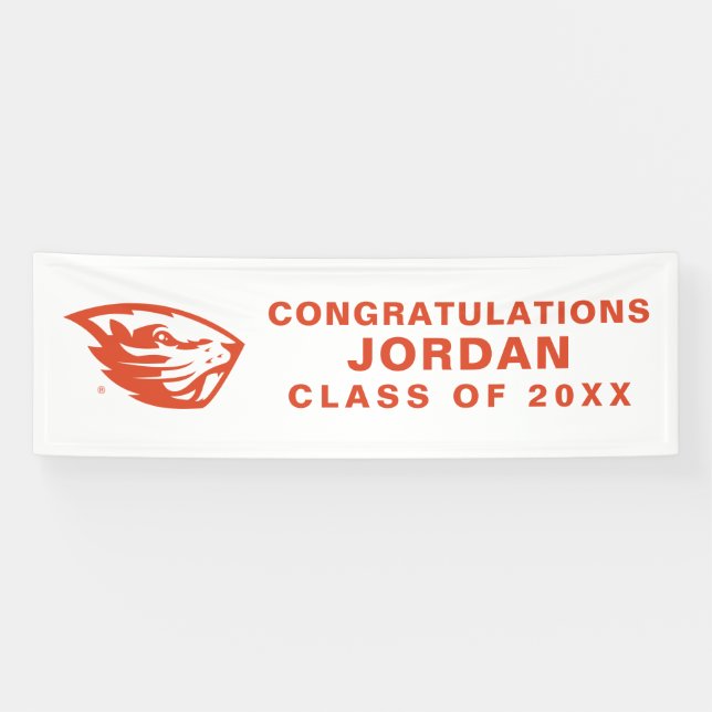 Oregon State Beavers | Beaver Head Banner (Horizontal)