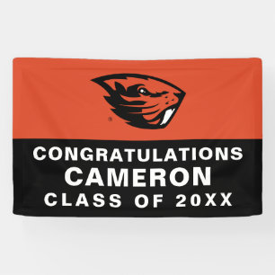 Oregon State Beavers Beaver Head Banner