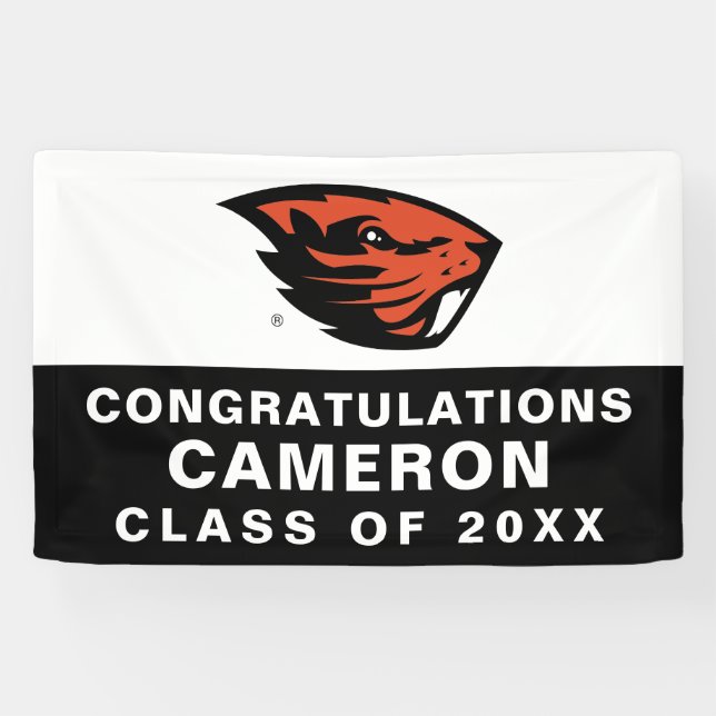 Oregon State Beavers | Beaver Head Banner (Horizontal)