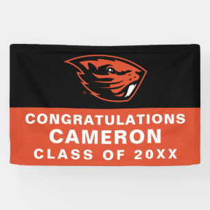 Oregon State Beavers Beaver Head Banner
