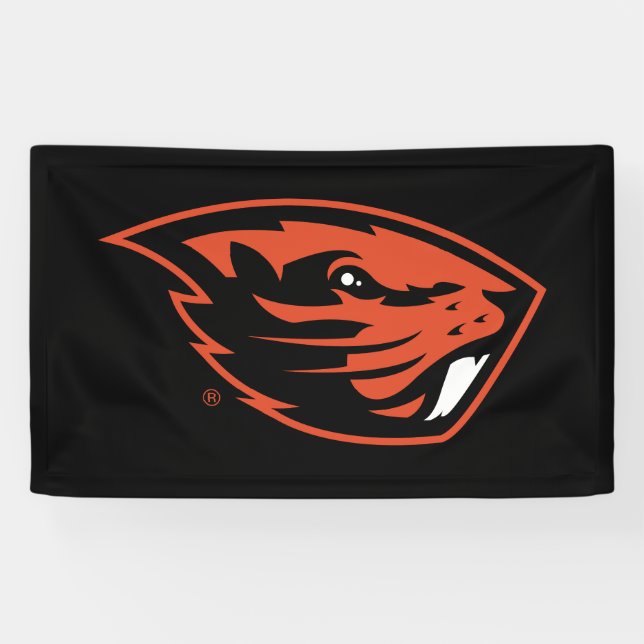 Oregon State Beavers | Beaver Head Banner (Horizontal)