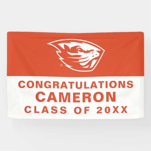 Oregon State Beavers | Beaver Head Banner (Horizontal)