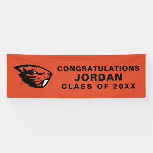 Oregon State Beavers Beaver Head Banner