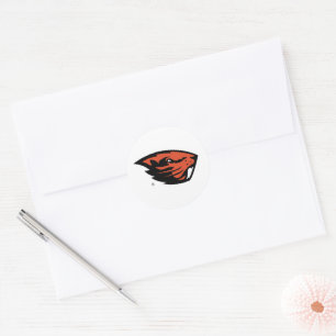 Oregon State Beavers   Beaver Head Classic Round Sticker