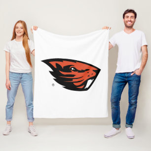 Oregon State Beavers Beaver Head Fleece Blanket