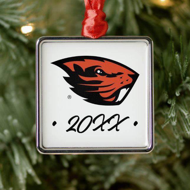 Oregon State Beavers | Beaver Head Metal Tree Decoration (Tree)