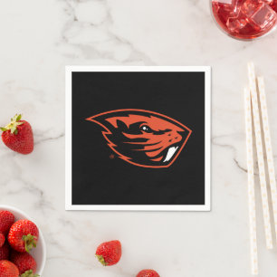 Oregon State Beavers Beaver Head Napkin