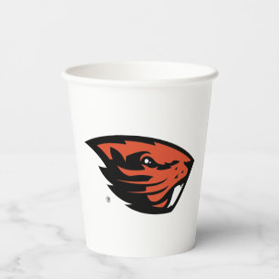 Oregon State Beavers Beaver Head Paper Cups