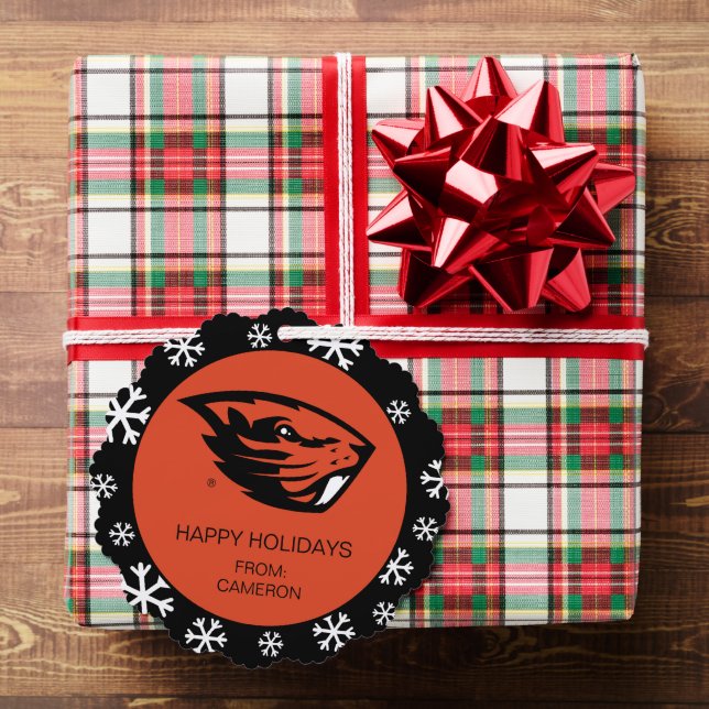 Oregon State Beavers | Beaver Head Tree Decoration Card (Insitu (Gift))