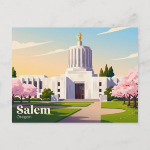 Oregon State Capitol USA Postcard