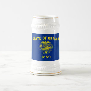 Oregon State Flag Beer Stein
