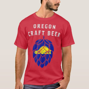 Oregon State Flag Craft Beer Beer Lovers White T-Shirt