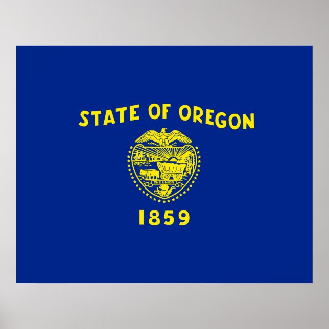 Oregon State Flag Design Poster (Front)