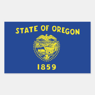 Oregon State flag Rectangular Sticker