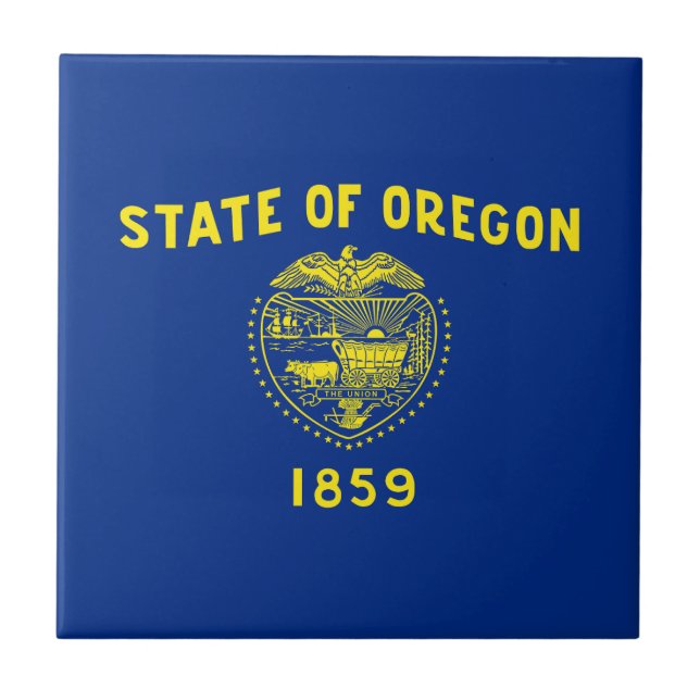 Oregon State Flag Tile (Front)