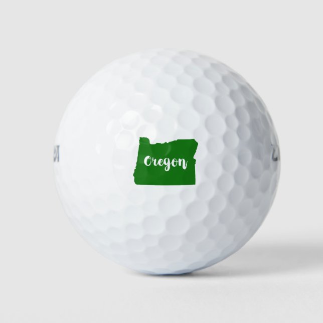 Oregon State Green Golf Balls (Front)
