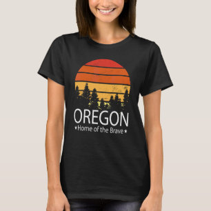Oregon State Home Of The Brave Oregon Love T-Shirt