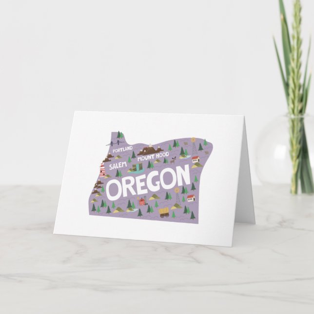 Oregon State Landmarks Notecards (Front)