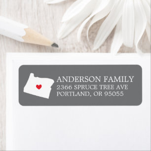 OREGON State   Moving Return Address Label