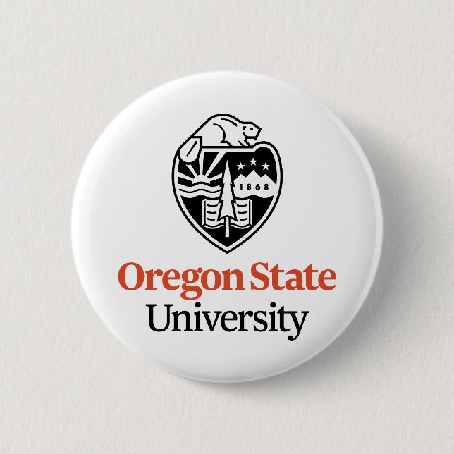 Oregon State University 6 Cm Round Badge (Front)