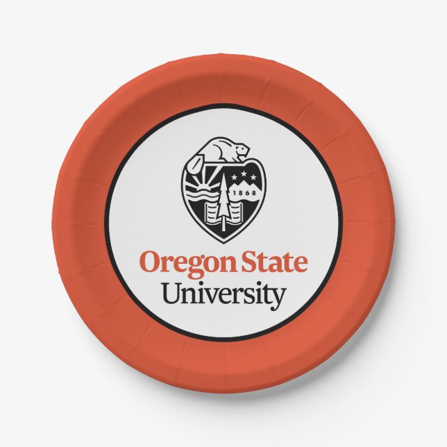 Oregon State University Paper Plate (Front)