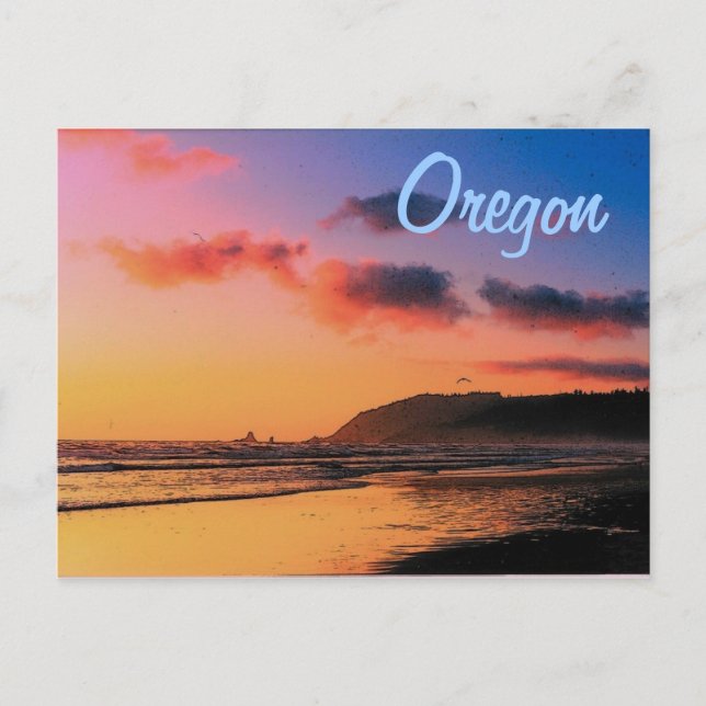 Oregon Sunset Postcard (Front)