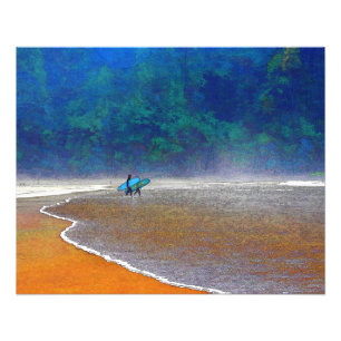 Oregon Surfers Photo Enlargement Print