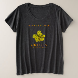 Oregon Territory Flower The Oregon Grape Plus Size T-Shirt