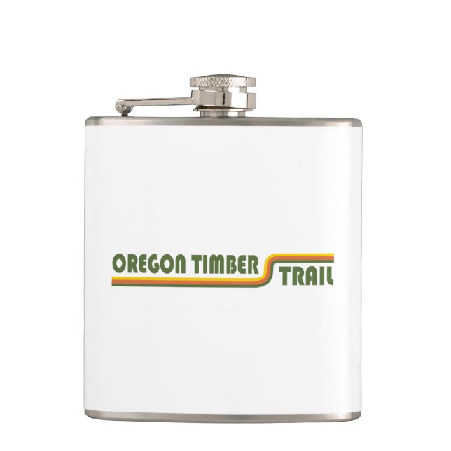 Oregon Timber Trail Hip Flask (Front)