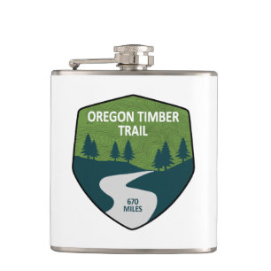 Oregon Timber Trail Hip Flask