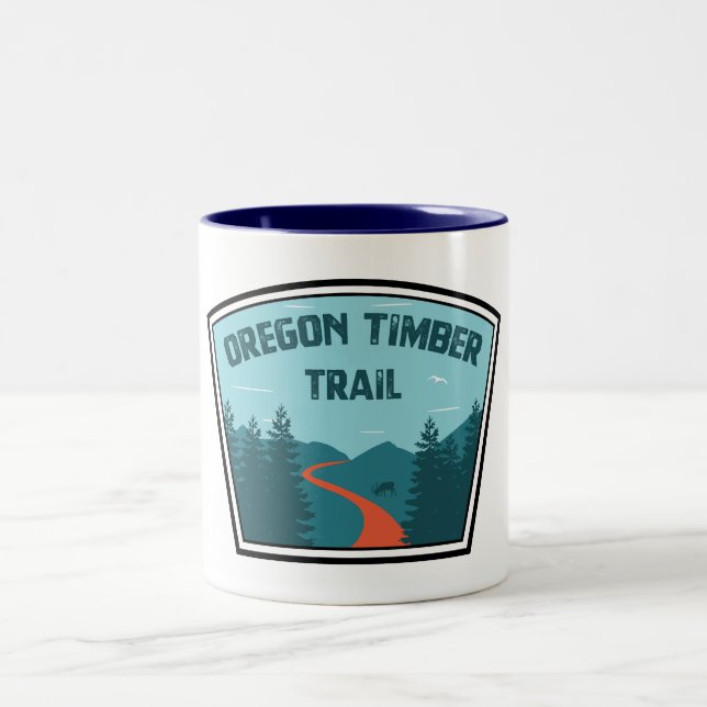 Oregon Timber Trail Two-Tone Coffee Mug (Center)