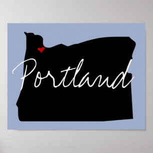 Oregon Town Poster