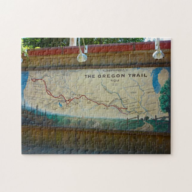 Oregon Trail Map. Jigsaw Puzzle (Horizontal)