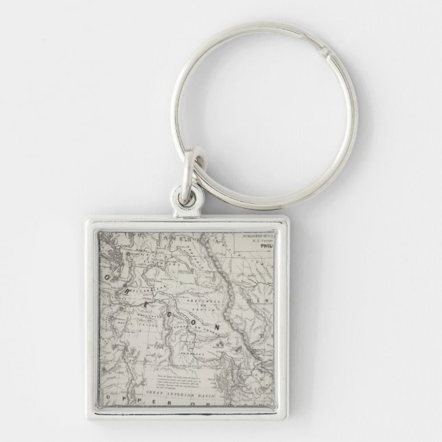 Oregon, Upper California and New Mexico 2 Key Ring (Front)