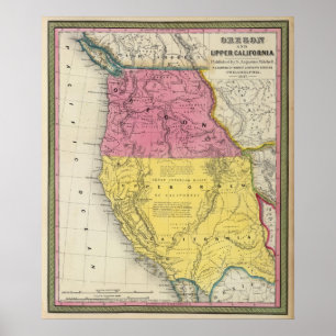 Oregon & Upper California Poster