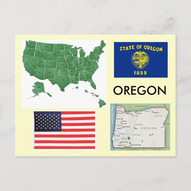 Oregon, USA Postcard (Front)