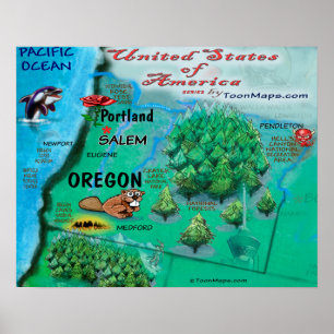 Oregon USA Poster