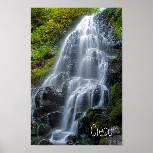 Oregon waterfall poster (Front)