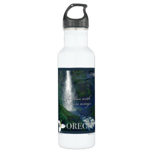 Oregon Waterfall Poster 710 Ml Water Bottle