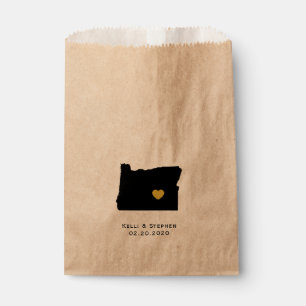 Oregon Wedding Favour Treat Sacks, Gift Bags